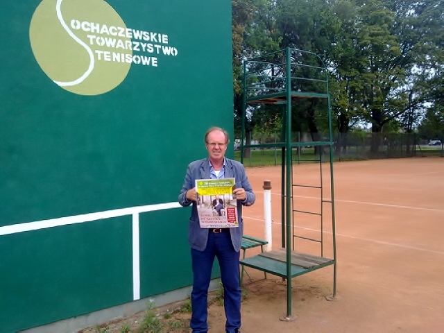 Wojciech Fibak na sochaczewskich kortach !