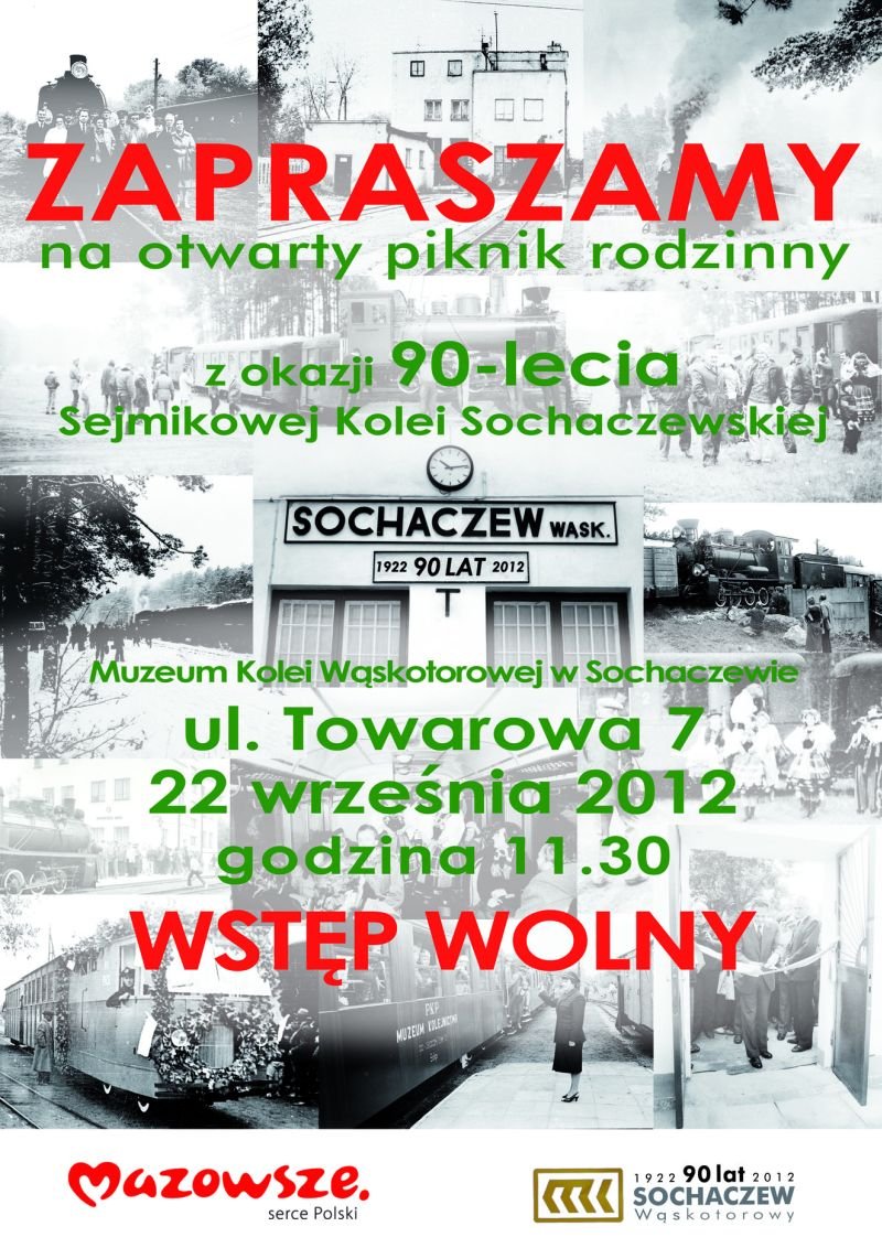 Wielki rodzinny piknik w Muzeum Kolei Wąskotorowej w Sochaczewie