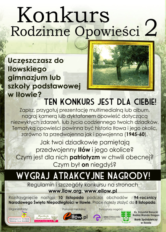 Zapraszamy do udziału w Konkursie Rodzinne opowieści