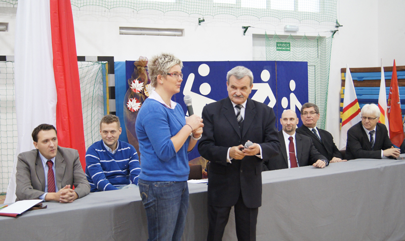 Anita Włodarczyk na zakończeniu roku sportowego w Janowie