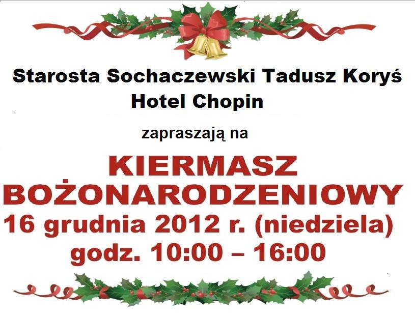 Kiermasz Bożonarodzeniowy - 30.11.2012