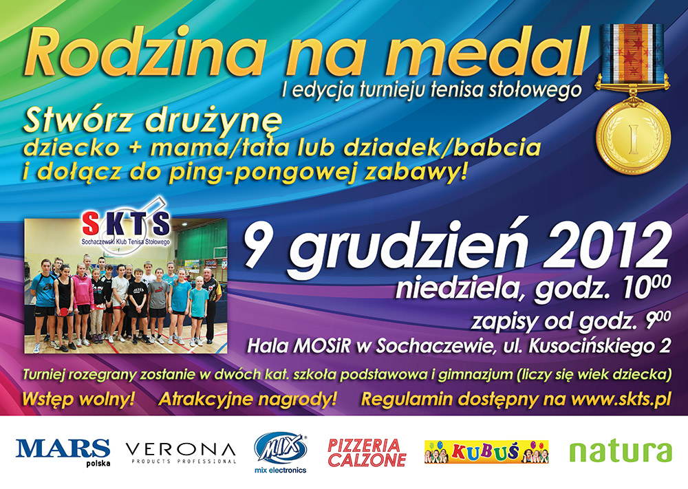 Rodzina na medal - I edycja turnieju tenisa stołowego