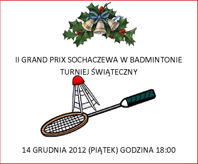 Już w piątek Świąteczny Turniej Badmintona