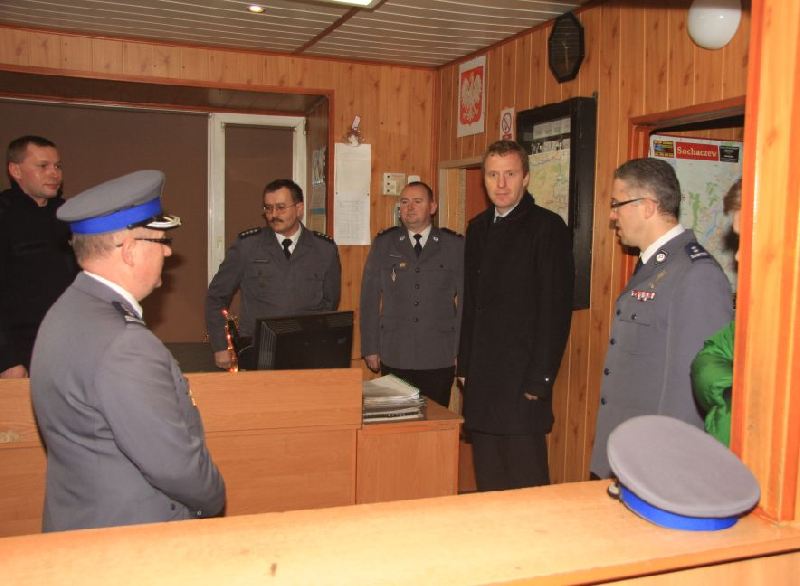Wiceminister z wizytą w sochaczewskiej komendzie