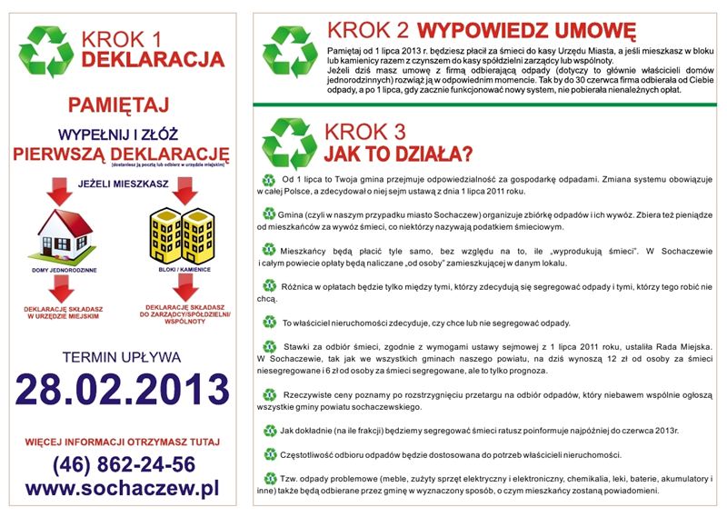 Śmieci po nowemu - 3 tysiące listów już gotowe