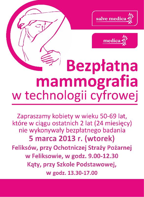 Bezpłatna mammografia - 12.02.2013