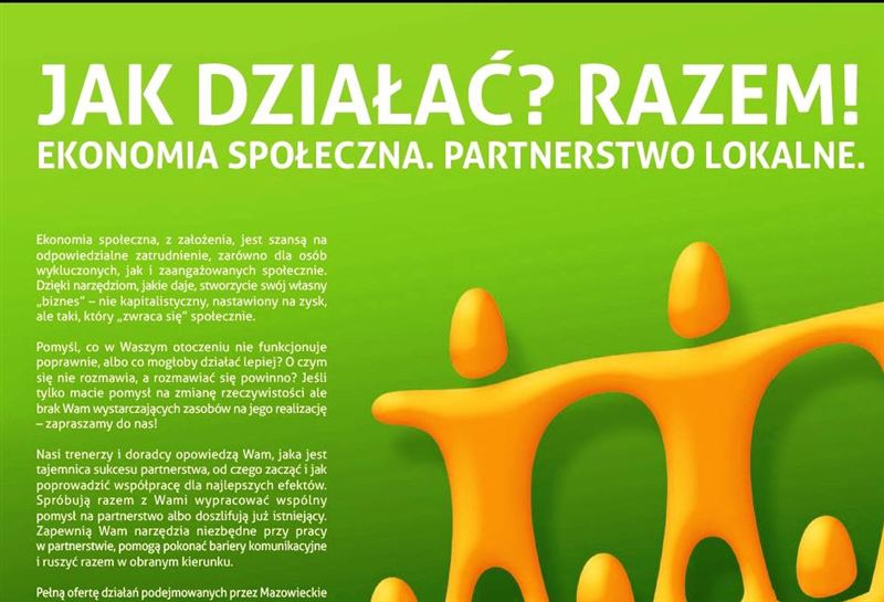NGO. 15 marca warsztaty o partnerstwach lokalnych