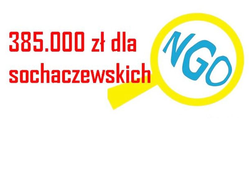 385 tys. dla organizacji pozarządowych