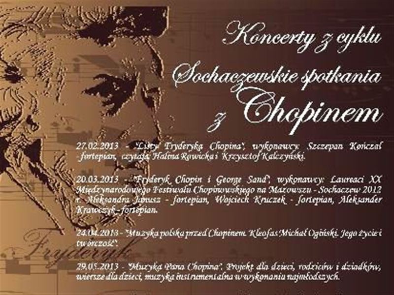 Program SOCHACZEWSKICH SPOTKAŃ Z CHOPINEM