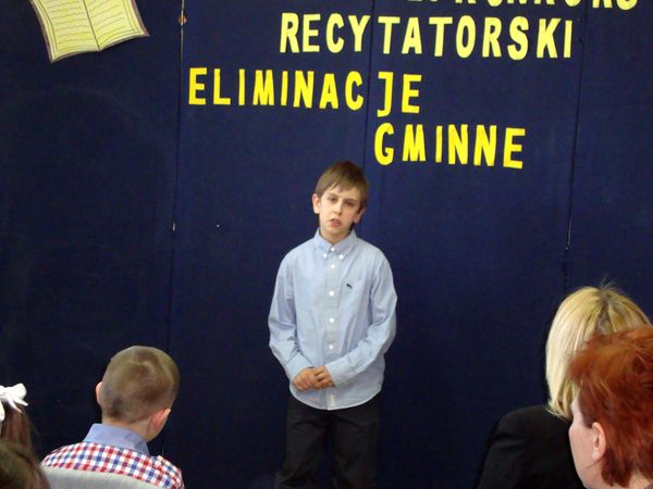 XXXIII Mały Konkurs Recytatorski - eliminacje gminne