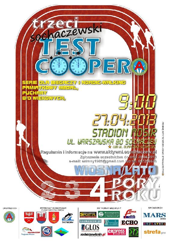 Zapraszamy na Sochaczewski Test Coopera