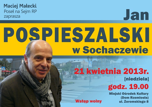 Jan Pospieszalski w Sochaczewie