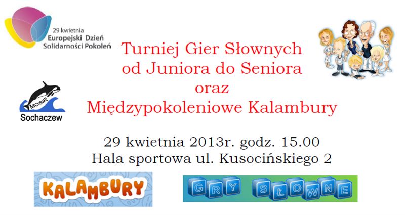 Międzypokoleniowe Kalambury i Turniej Gier Słownych od Juniora do Seniora