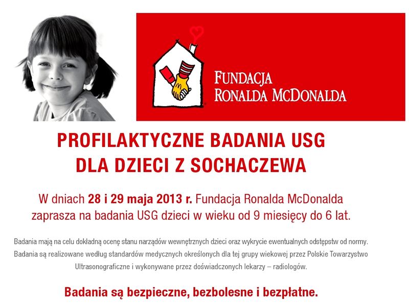 W maju darmowe badania USG dla maluchów