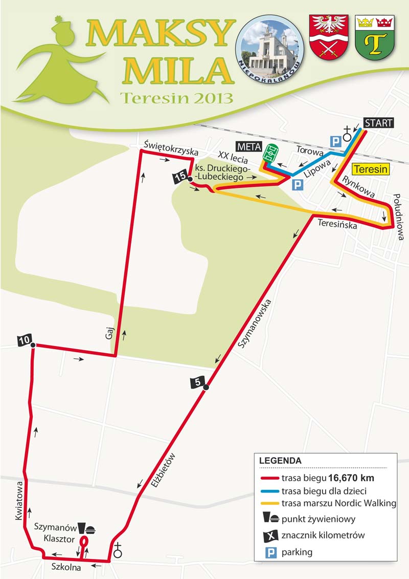 Teresińska Maksy Mila (16 km 670 m)