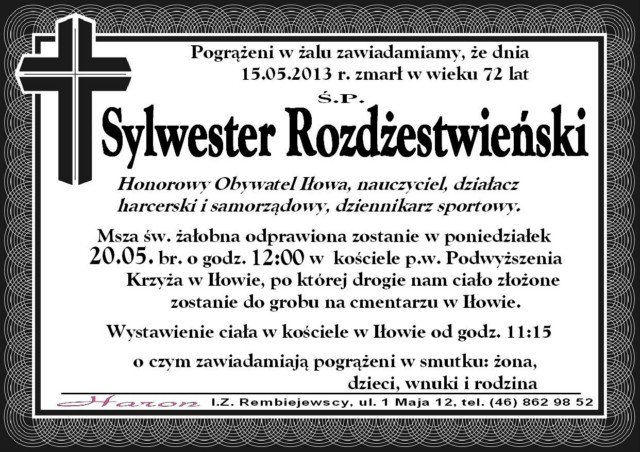 Pożegnamy Pana Sylwka 20 maja