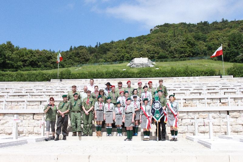 Harcerze w hołdzie na Monte Cassino