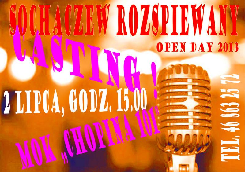 Casting wokalny OPEN DAY 2013 - już 2 lipca!!!