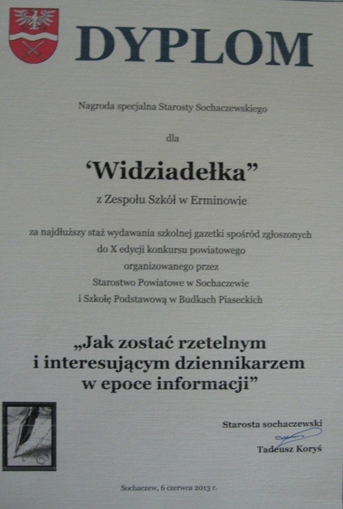 Sukcesy naszych „młodych dziennikarzy”