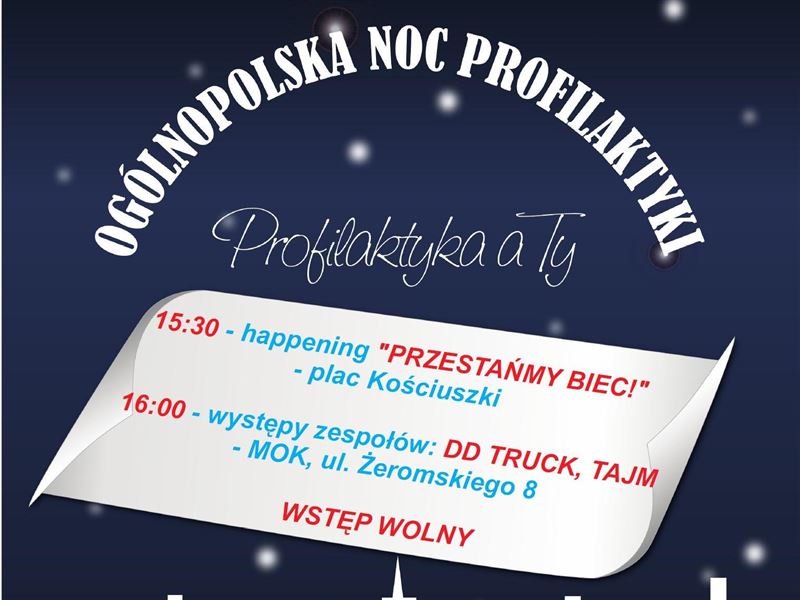 22 czerwca: Noc Profilaktyki