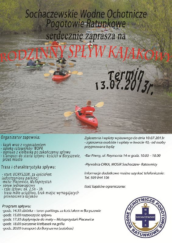 Rodzinny spływ KAJAKOWY