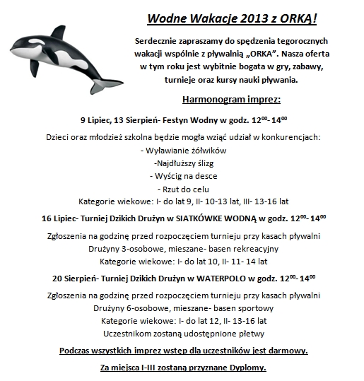 Wodne wakacje z ORKĄ