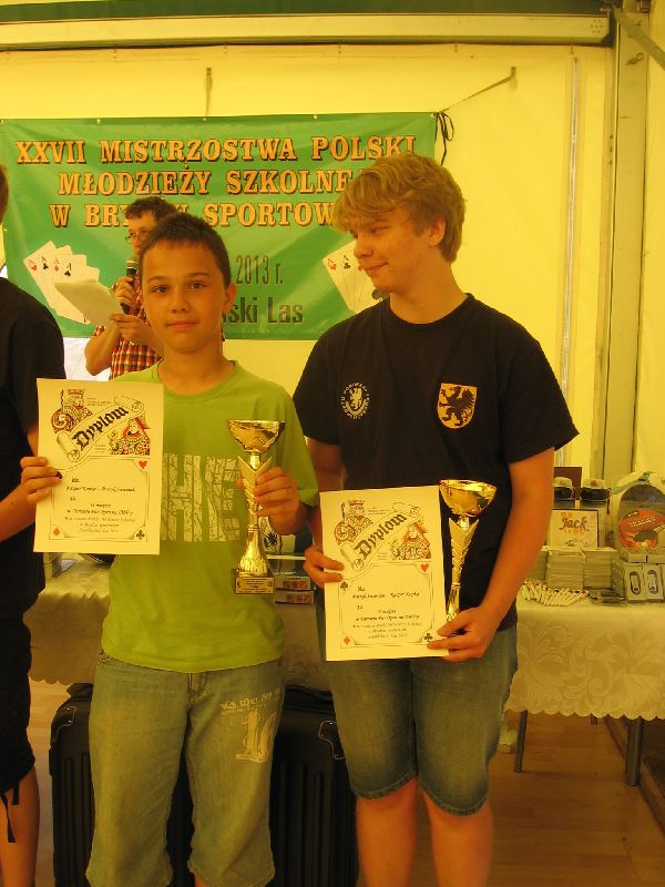 Sukcesy brydżystów na Mistrzostwach Polski Młodzieży Szkolnej
