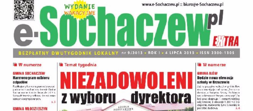 Najnowszy numer gazety e-Sochaczew!