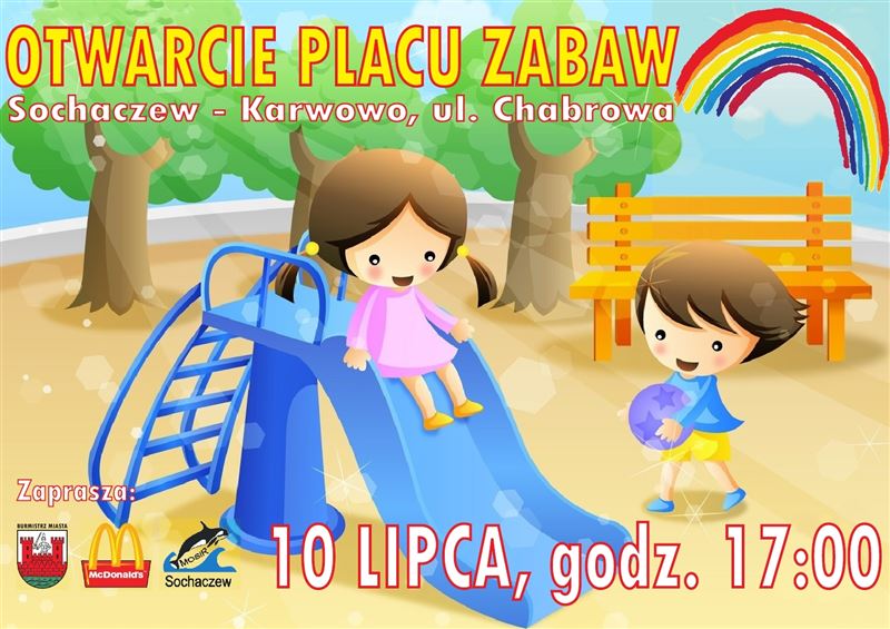 Już dziś otwarcie placu zabaw!