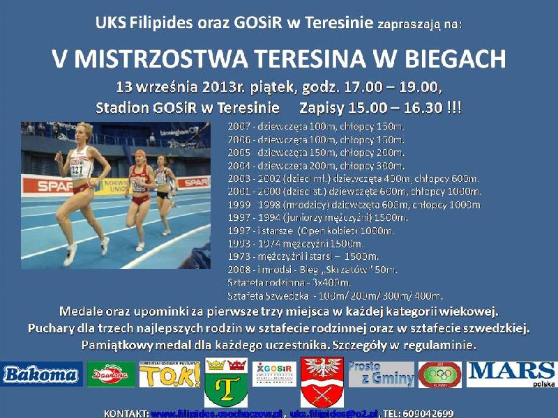 Zapraszamy na V OMT w Biegach