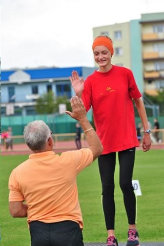 Natalka przegrała z upałem w Łodzi na XIX Ogólnopolskiej Olimpiadzie Młodzieży w L.A. 28 lipca 2013.