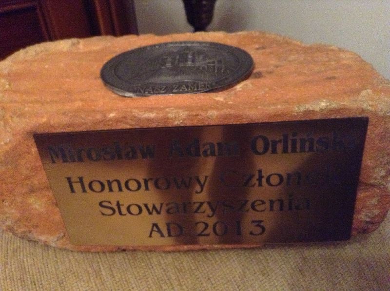 Honorowy Członek Stowarzyszenia „NASZ ZAMEK”