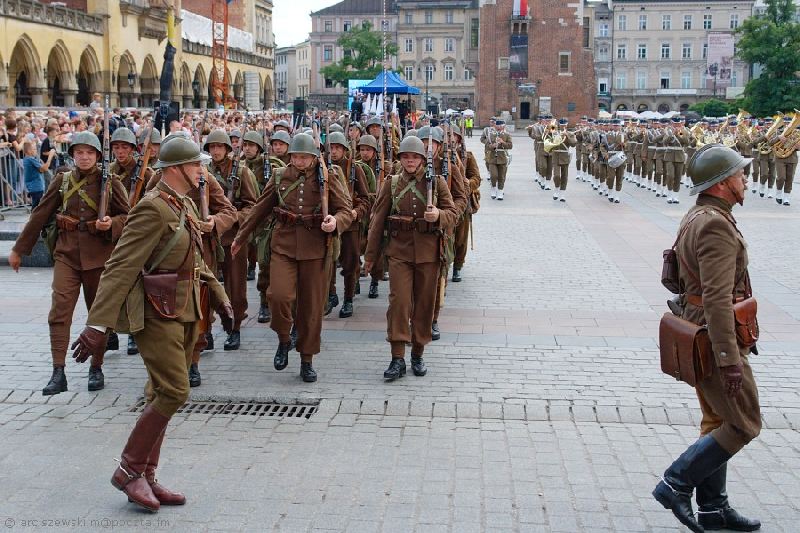 Sochaczewianie na czele defilady Święto Wojska Polskiego Warszawa 15.08.2013