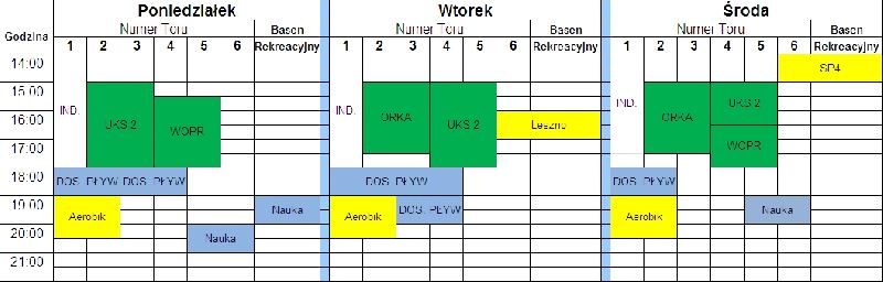 Grafik Rezerwacji Torów