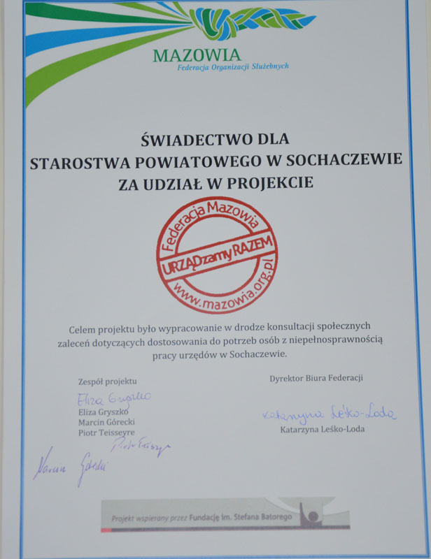 Powiat przyjazny niepełnosprawnym