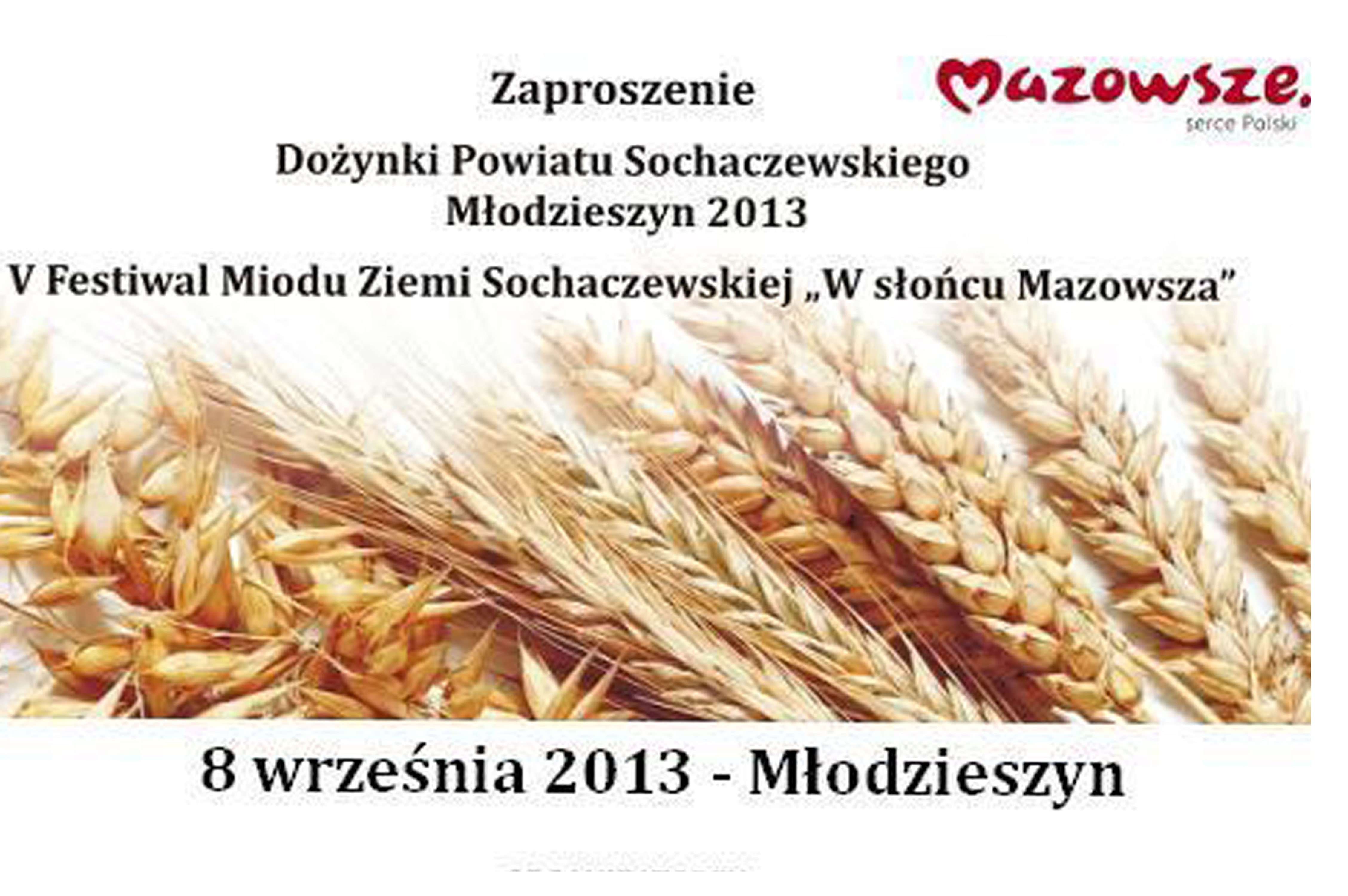 Zapraszamy na dożynki powiatowe do Młodzieszyna