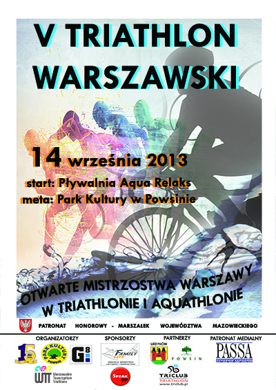 Łukasz Winnicki wicemistrzem Warszawy w Triathlonie