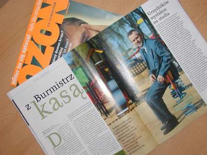 Ozon chwali burmistrza