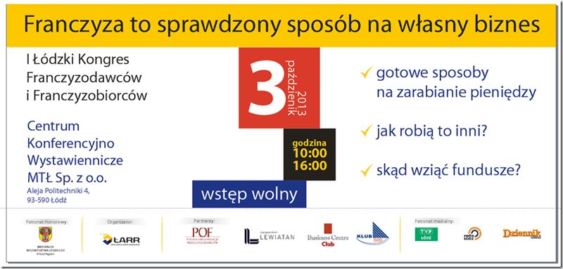I Łódzki Kongres Franczyzodawców i Franczyzobiorców