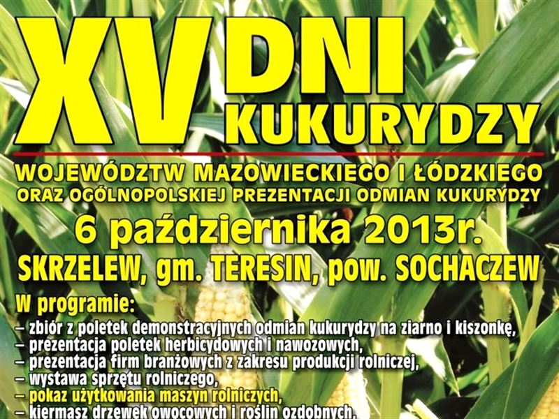 Już w niedzielę jubileuszowe DNI KUKURYDZY