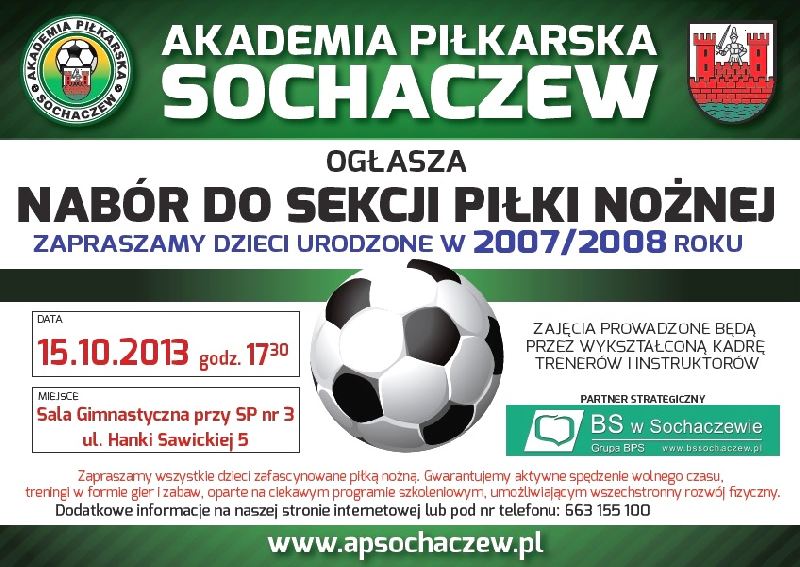 Nabór do sekcji piłki nożnej