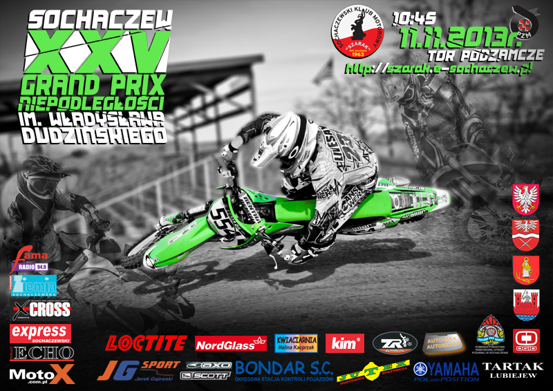 Zawody motocrossowe XXV GP Niepodległości.