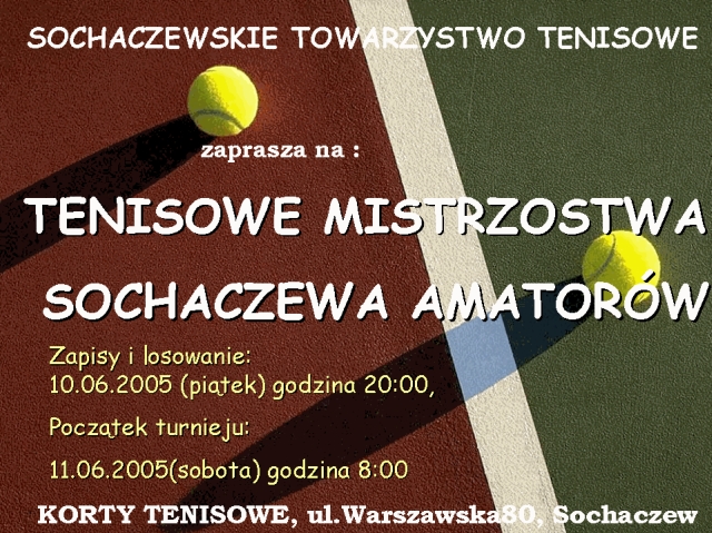 Tenisowe Mistrzostwa Sochaczewa Amatorów