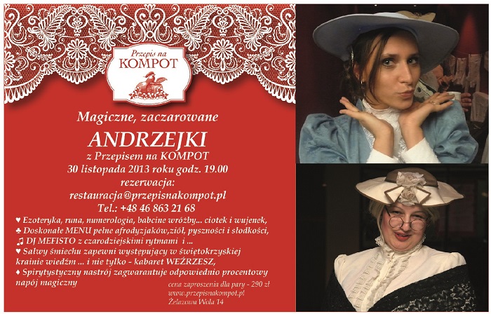 Zdobądź zaproszenie na magiczne ANDRZEJKI z Przepisem na KOMPOT