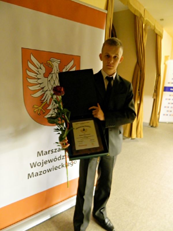 Michał Walisiewicz laureatem konkursu „Mazowieckie Barwy Wolontariatu