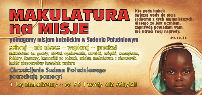 20 ton życia - Sochaczew zbierał makulaturę dla Sudanu