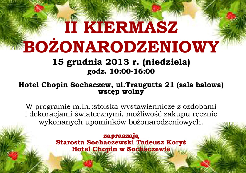 II Kiermasz Bożonarodzeniowy