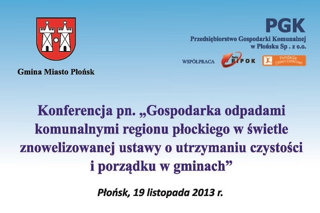 Konferencja o gospodarowaniu odpadami