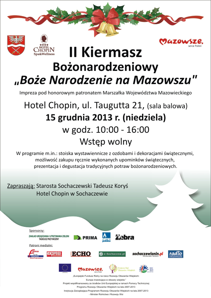 Kiermasz bożonarodzeniowy już w najbliższą niedzielę
