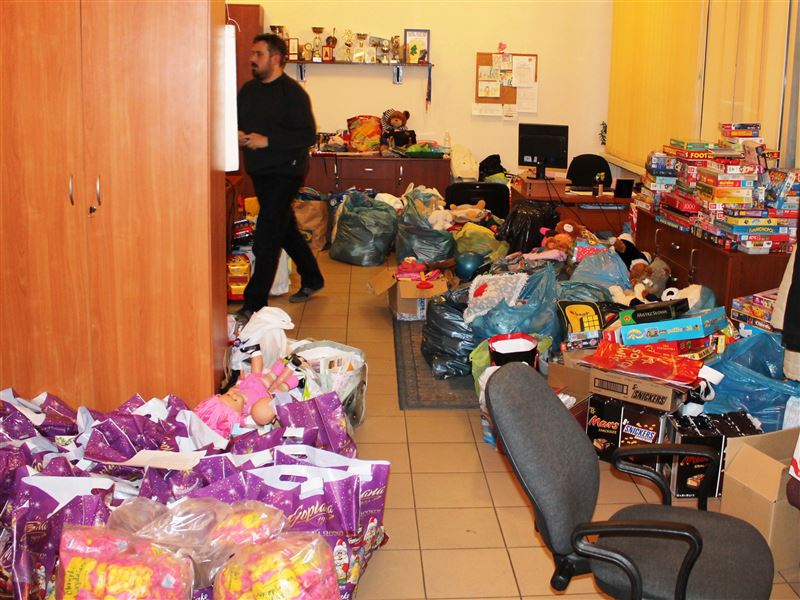 Redakcja zasypana prezentami